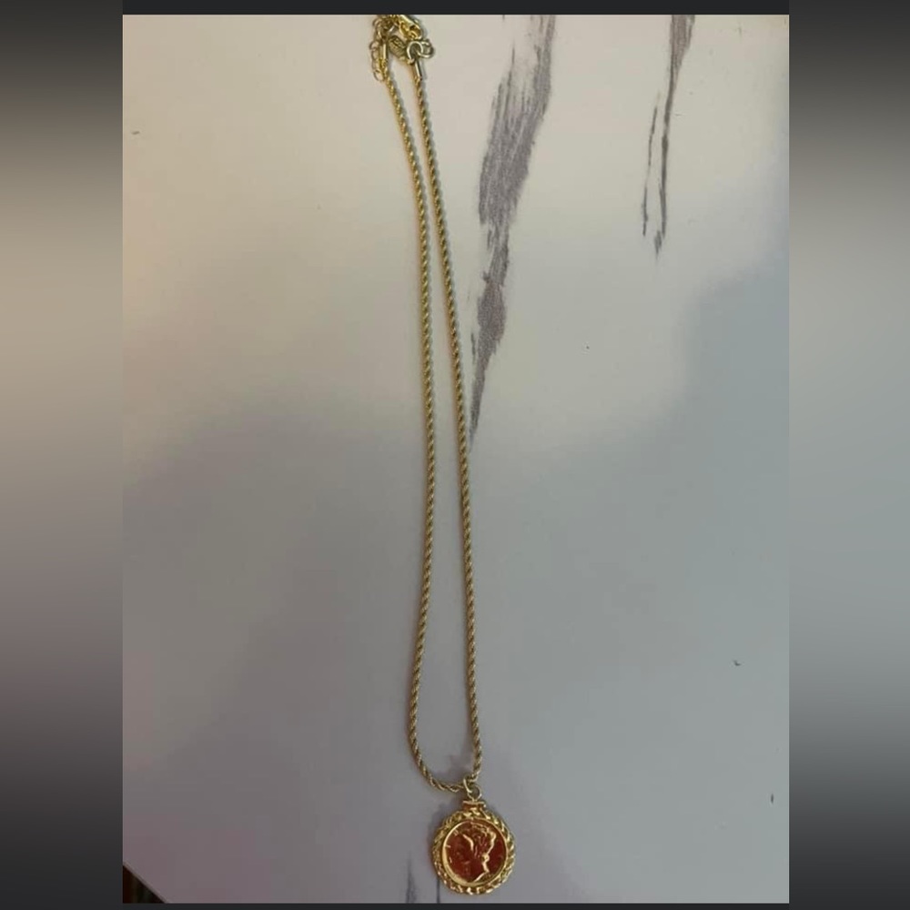 Electric Picks Coin Necklace